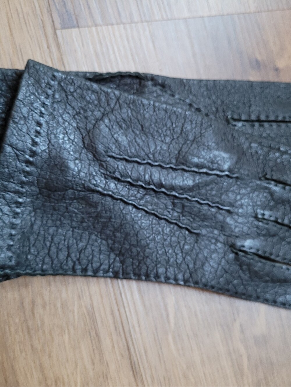 Pig Skin Black Gloves New
